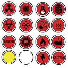 Danger lab icons