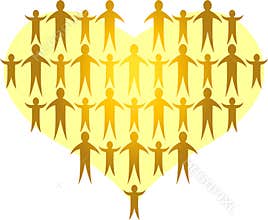 Families Form A Golden Heart/ai