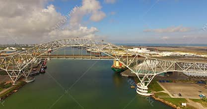 Corpus Christi Texas Gulf of Mexico Turning Basin Bridge