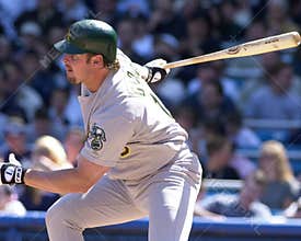 Oakland Athletics slugger Jason Giambi
