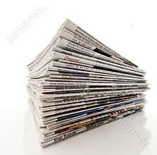 Pile of newspapers