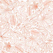 Fall leaf nature seamless pattern. Autumn leaves background. Sea