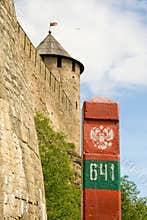 Boundary post: Russia - Estonia