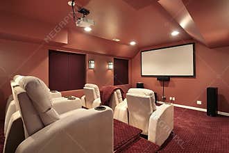 Theater with red walls