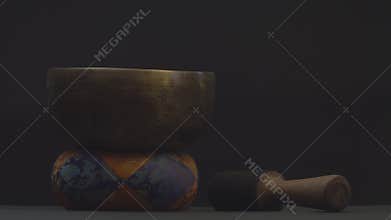 4k video of Tibetan Singing bowl