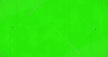 Chroma key green screen vhs background realistic flickering, analog vintage TV signal with bad interference and vertical lines,