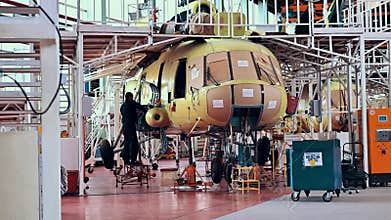 Helicopter aviation plant industry making