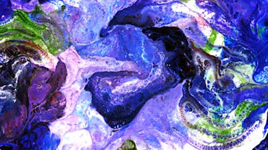 Abstract Colorful Paint Liquid Artistic Movement