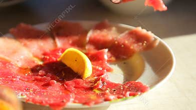 Premium quality certified organic and natural carpaccio