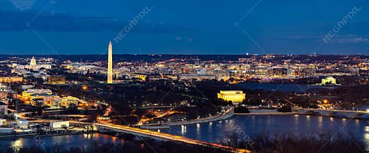 Washington DC Aerial panorama