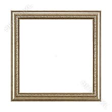 Silver wooden square frame