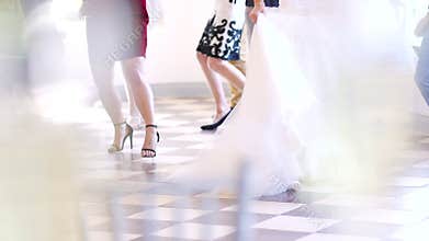 Legs Dancing At A Wedding