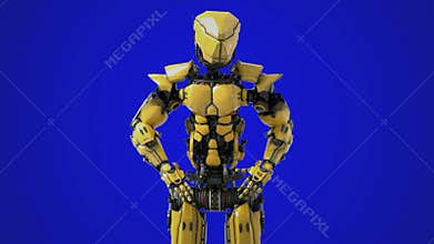 Robot doing an arm roll.