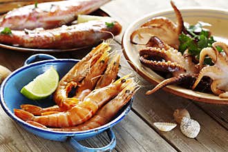 Seafood outdoors