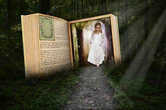 Young Girl, Imagination, Make Believe