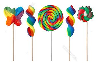 Colorful lollipops