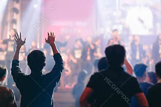 Christian worship at church