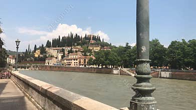 View of the Adige River, Verona, Italy