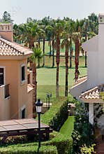 Typical spanish golf fields, meadows.