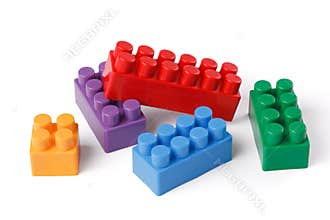 Plastic toy blocks