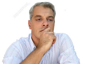 Businessman thinking