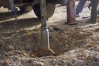 Drilling of a well in Burkina Faso Faso