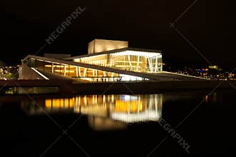 Oslo Opera House By Night