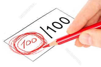 Close-up photograph of a perfect grade