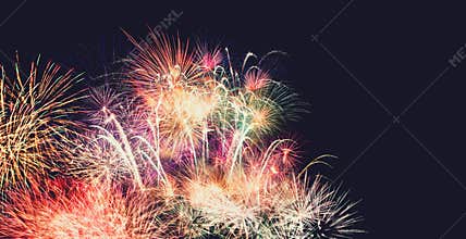 Firework show on new years eve. Fireworks