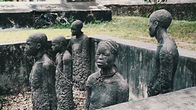 Historical Monument to Slaves in Stone Town, Zanzibar Island, Tanzania, Africa