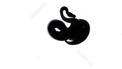 Video of python silhouette on white, camera from bottom