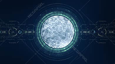 Global network connection and data connections concept. Communication technology global world network. Digital Data network