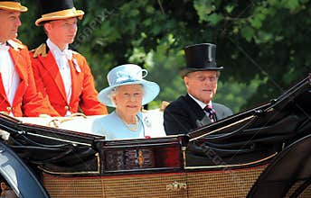 Prince Philip and Queen Elizabeth, London June 2017- Trooping the Colour parade Prince Philip and Queen for Queen Birthday