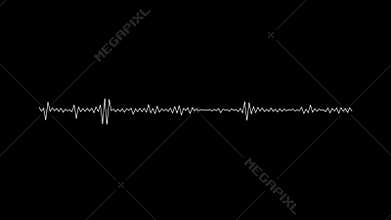 Audio waves. Visualization of recording and sound