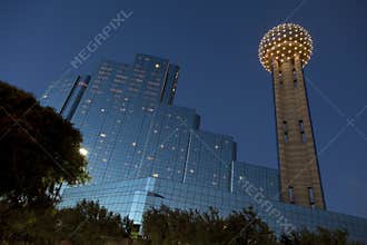Reunion Tower at Dusk, Dallas, TX