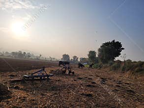 Agricultural Farmlands with farm animals