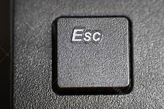 Close up of the Escape Key on a Computer Keyboard