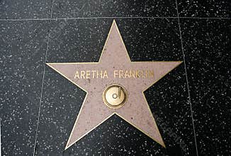The star of Aretha Franklin