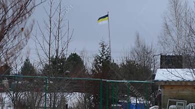 Anarchist flag on the roof
