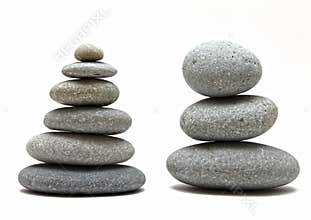 Stacked spa stones