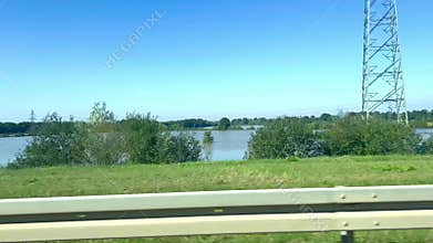 The water that flowed from the mountains into the Polish city in the fall flooded the surrounding fields and meadows