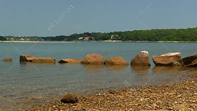 Beach boulders