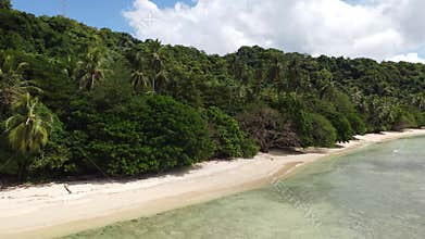 Philippine Paradise: Aerial Drone Views of Stunning Sunsets, Sunrises, and Tropical Beaches with Palm Trees