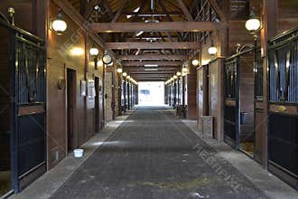 Empty horse stable