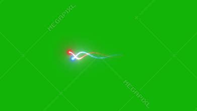 Laser blaster shooting top Resolution green screen video 4k