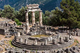 Tholos at Delphi Greece