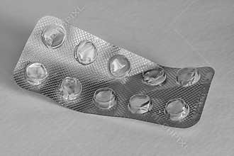 Empty pill card