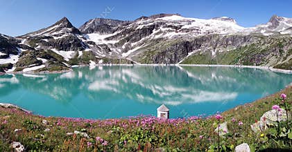 Mountain lake in apls, Austria