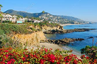 The Montage and beaches in Laguna Beach, Californi