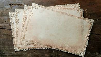 Bring a touch of oldworld charm to your letters and notes with this vintageinspired stationery complete with lace